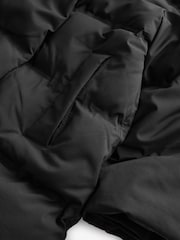 Black Waterproof Hooded Padded Coat (3-16yrs) - Image 10 of 11