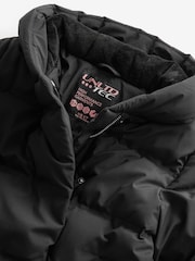 Black Waterproof Hooded Padded Coat (3-16yrs) - Image 9 of 11