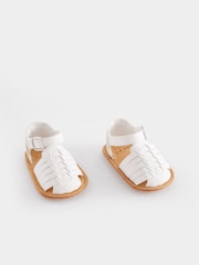 White Fisherman Baby Sandals (0-24mths) - Image 2 of 6