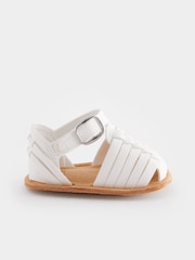 White Fisherman Baby Sandals (0-24mths) - Image 3 of 6