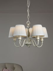 Laura Ashley Cream Ellis Chandelier 5 Light Light - Image 1 of 5