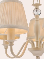 Laura Ashley Cream Ellis Chandelier 5 Light Light - Image 4 of 5