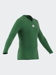 Зеленый - Базовый топ с длинными рукавами adidas Teamwear - Изображение 3 из 8