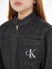 Calvin Klein Kids Denim Black Jumpsuit - Image 3 of 5