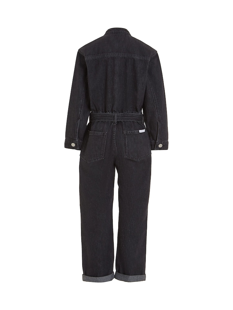 Calvin Klein Kids Denim Black Jumpsuit - Image 5 of 5