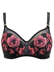 Pour Moi Black Soiree Embroidery Padded Bra - Image 4 of 5