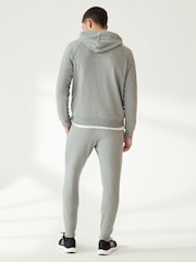 Under Armour Grey/White Under Armour Rival Fleece Tracksuit - Image 2 of 5