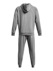 Under Armour Grey/White Under Armour Rival Fleece Tracksuit - Image 5 of 5