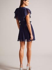 Ted Baker obleka z nabranim pasom in angelskimi rokavi Ted Baker Kiaran - Slika 2 iz 6
