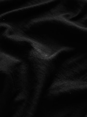 Black Relaxed Fit Drawstring Hem Shirt - Image 6 of 6