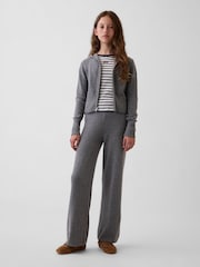 Grå - Gap CashSoft Zip-Up stickad huvtröja (4-13år) - Bild 3 av 6