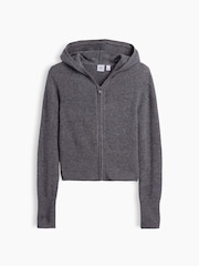 Grå - Gap CashSoft Zip-Up stickad huvtröja (4-13år) - Bild 5 av 6