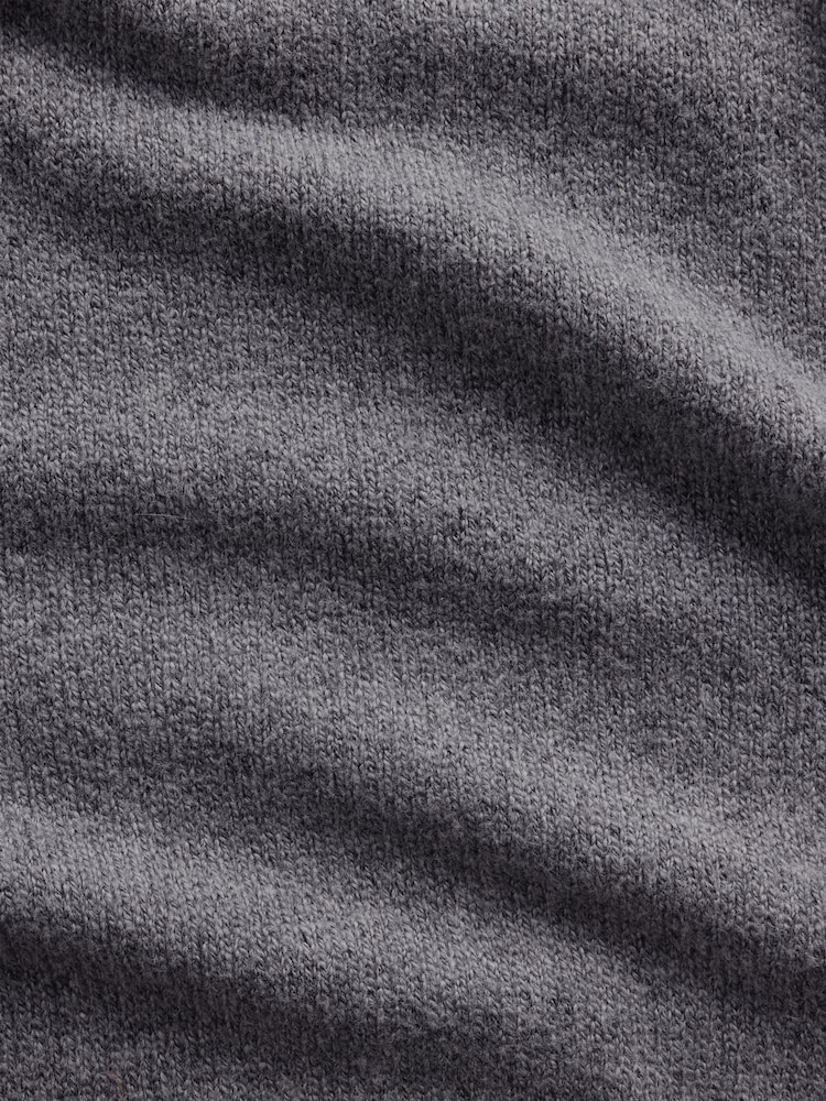 Grå - Gap CashSoft Zip-Up stickad huvtröja (4-13år) - Bild 6 av 6