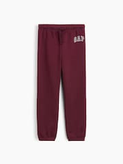 Gap Burgundy Vintage Soft Arch Logo Joggers (6mths-5yrs) - Image 1 of 3