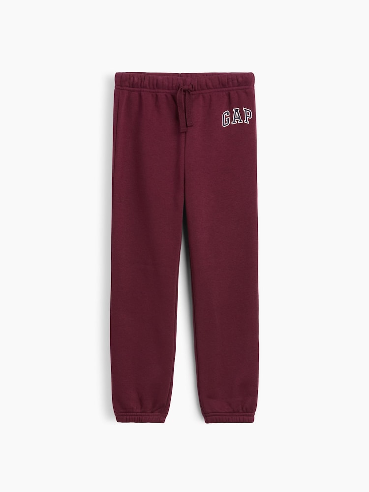Gap Burgundy Vintage Soft Arch Logo Joggers (6mths-5yrs) - Image 1 of 3