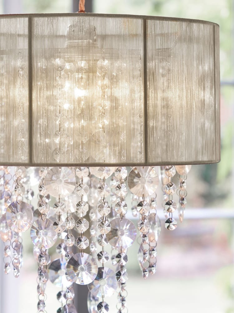 Champagne Gold Palazzo Easy Fit Pendant Lamp Shade - Image 3 of 8