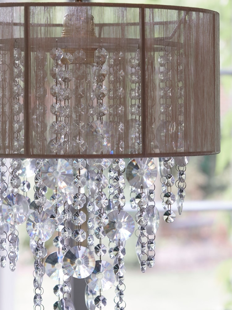 Champagne Gold Palazzo Easy Fit Pendant Lamp Shade - Image 4 of 8