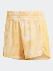 adidas Orange Pacer Essentials Aop Flower Tie Dye Knit Shorts - Image 3 of 3