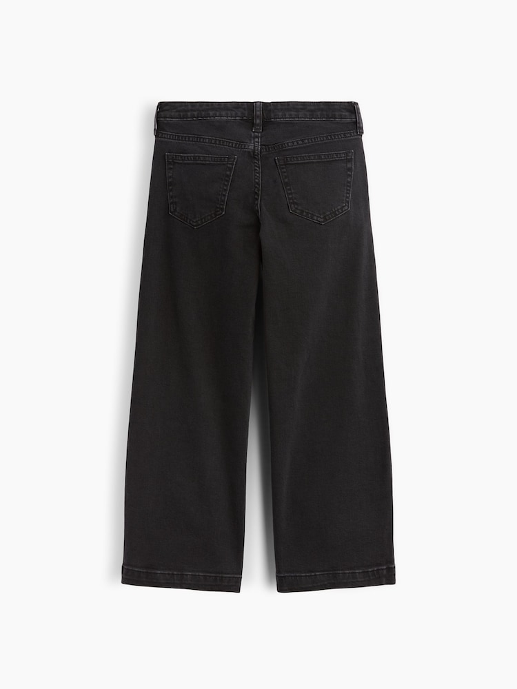 Gap Black Star High Waisted Wide-Leg Ankle Jeans (5-13yrs) - Image 2 of 3 Gap Black Star High Waisted Wide-Leg Ankle Jeans (5-13yrs) - Image 2 of 3