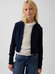 Marin - Gap CashSoft Zip-Up stickad huvtröja (4-13år) - Bild 1 av 6