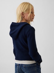 Marin - Gap CashSoft Zip-Up stickad huvtröja (4-13år) - Bild 2 av 6