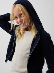 Marin - Gap CashSoft Zip-Up stickad huvtröja (4-13år) - Bild 4 av 6