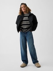 Gap Black Relaxed Track Jacket (4-13yrs) - Image 3 of 5