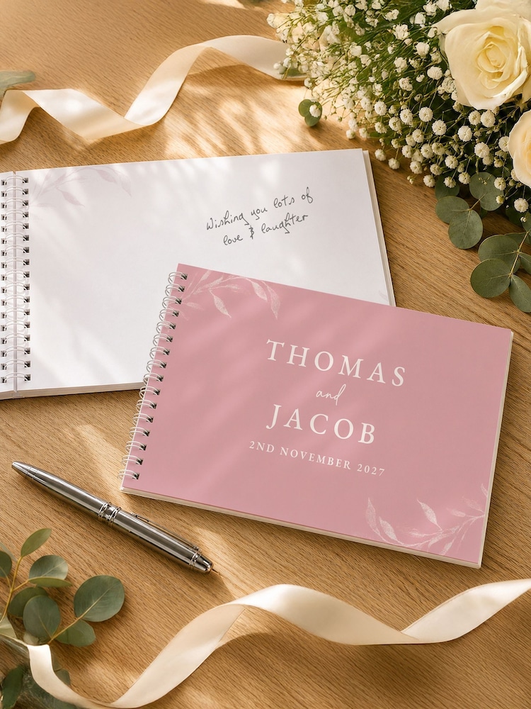 Personalised Botanical Guest Book by PMC - Image 2 of 4 Personalised Botanical Guest Book by PMC - Image 2 of 4