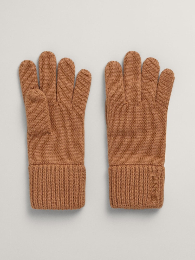 GANT Wool Knit Black Gloves - Image 1 of 1