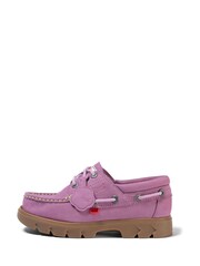 Kickers Purple Lennon Boat Shoes - Image 2 of 8