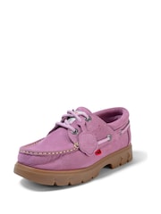 Kickers Purple Lennon Boat Shoes - Image 3 of 8