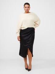 French Connection Inu Satin Midi Wrap Skirt - Image 1 of 5