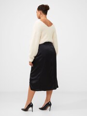 French Connection Inu Satin Midi Wrap Skirt - Image 2 of 5
