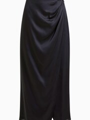 French Connection Inu Satin Midi Wrap Skirt - Image 5 of 5