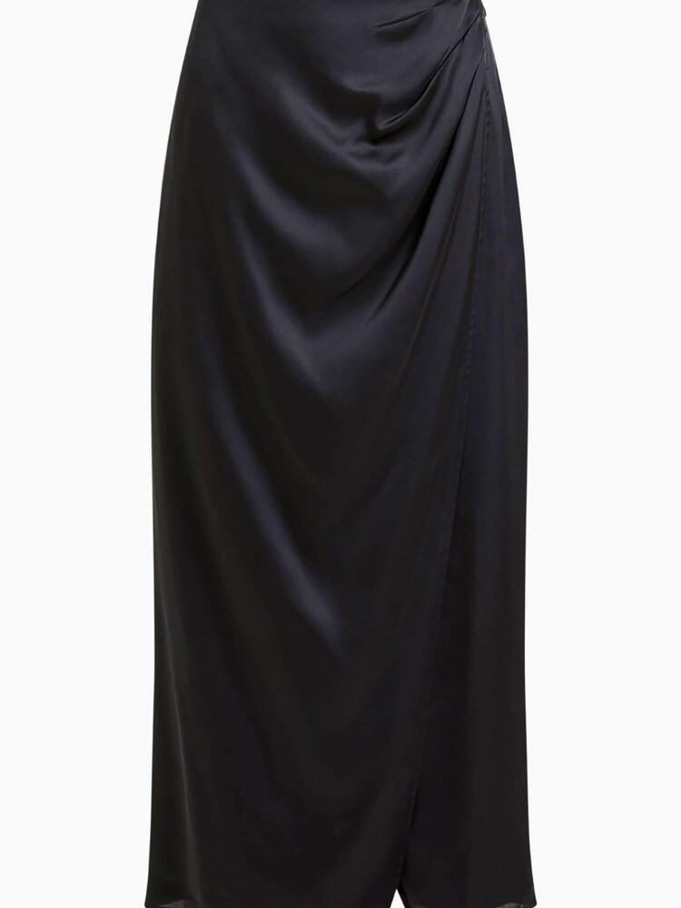 French Connection Inu Satin Midi Wrap Skirt - Image 5 of 5