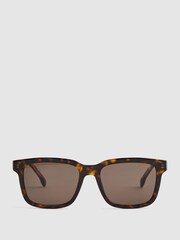 Reiss Brown Carrera Eyewear Square Tortoiseshell Sunglasses - Image 1 of 4