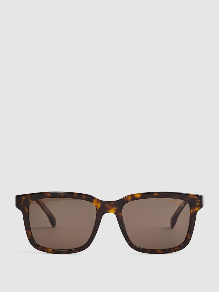 Reiss Brown Carrera Eyewear Square Tortoiseshell Sunglasses - Image 1 of 4