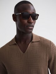 Reiss Brown Carrera Eyewear Square Tortoiseshell Sunglasses - Image 2 of 4