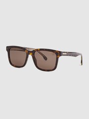 Reiss Brown Carrera Eyewear Square Tortoiseshell Sunglasses - Image 3 of 4
