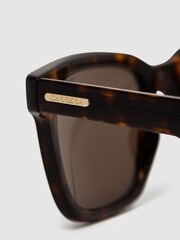 Reiss Brown Carrera Eyewear Square Tortoiseshell Sunglasses - Image 4 of 4