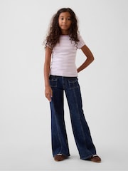 Gap Dark Wash Low Rise Relaxed Flare Jeans (5-13yrs) - Image 1 of 6