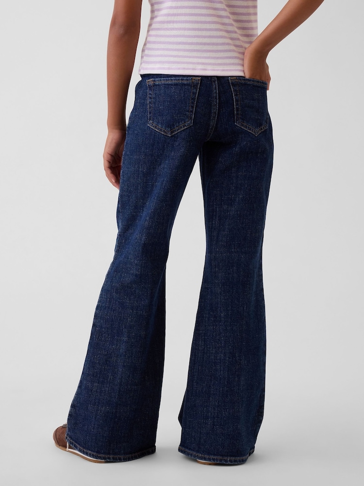 Gap Dark Wash Low Rise Relaxed Flare Jeans (5-13yrs) - Image 2 of 6 Gap Dark Wash Low Rise Relaxed Flare Jeans (5-13yrs) - Image 2 of 6