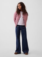 Gap Dark Wash Low Rise Relaxed Flare Jeans (5-13yrs) - Image 4 of 6