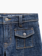 Gap Dark Wash Low Rise Relaxed Flare Jeans (5-13yrs) - Image 6 of 6
