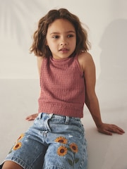 Rust Brown Textured Vest (3-16yrs) - Image 3 of 7