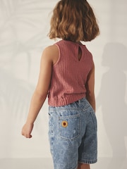 Rust Brown Textured Vest (3-16yrs) - Image 4 of 7