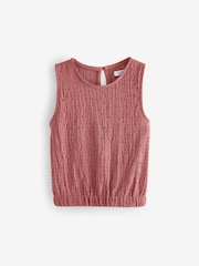 Rust Brown Textured Vest (3-16yrs) - Image 5 of 7