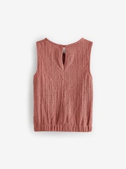 Rust Brown Textured Vest (3-16yrs) - Image 6 of 7