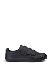 Kickers Black Tovni Hook and Loop Trainers - Image 1 of 8