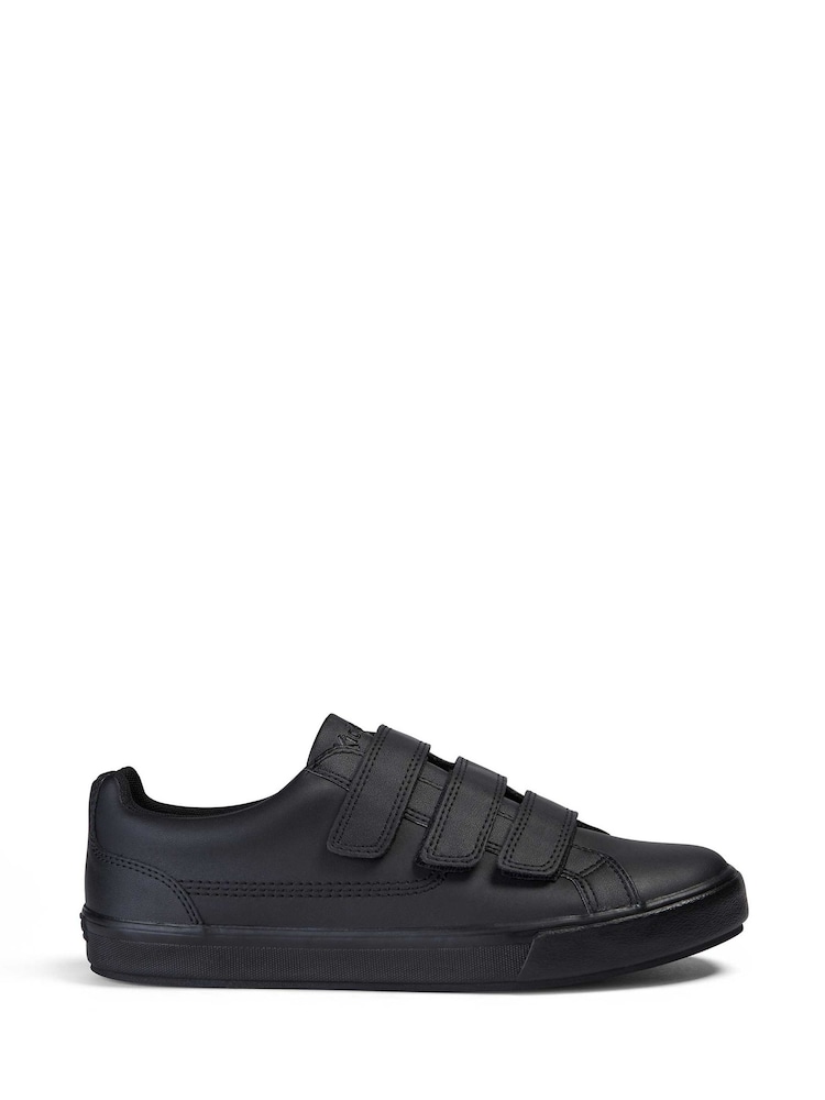 Kickers Black Tovni Hook and Loop Trainers - Image 1 of 8